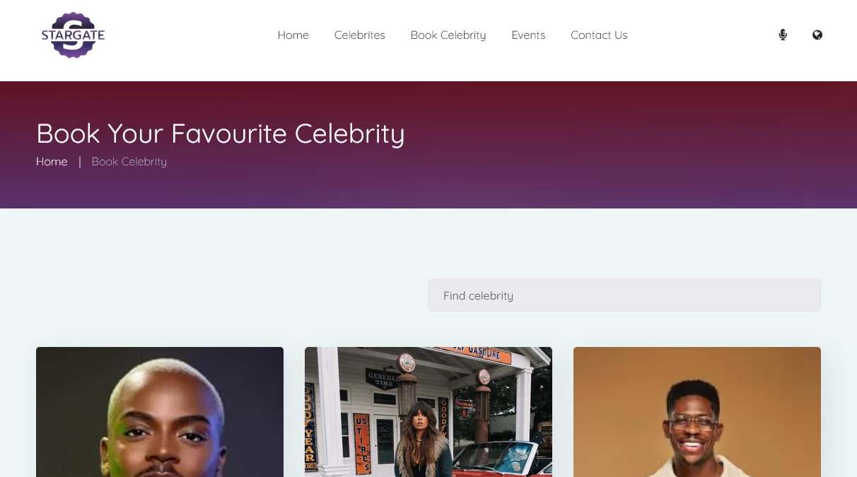 Star Gate Celebrity booking