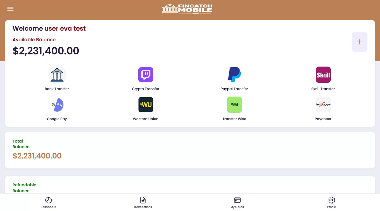 Fincatch Online Bank